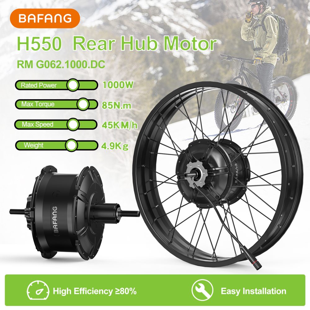 Bafang Fat Bike Geared Brushless Rear Hub 48V 1000W